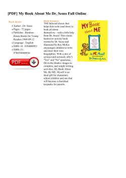 My Book About Me Dr. Seuss Full Online