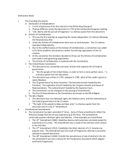 Constitution Outline