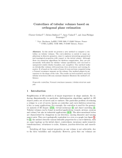 Centerlines of tubular volumes based on orthogonal plane estimation