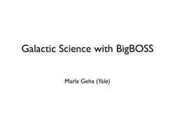 Galactic Science
