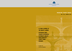 Is China climbing up the quality ladder? Estimating cross country