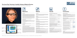 The Use of Eye-Tracking in Usability Testing of Medical Devices