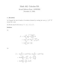 Fall 2010 second exam answer sheet