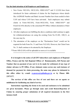 1. New Forms 19(UAN), 10C(UAN)