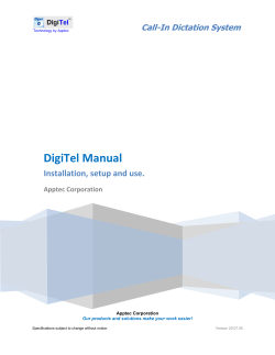 DigiTel Manual