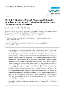 D-MSR: A Distributed Network Management Scheme for Real