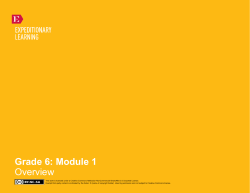 Grade 6: Module 1