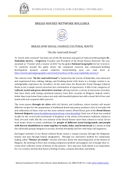 BREAD HOUSES NETWORK BULGARIA