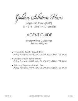 Premium Rates - Occidental Life Insurance Company of North