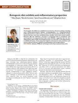 Ketogenic diet exhibits anti-inflammatory properties