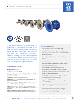 Octave brings the latest in ultrasonic metering