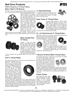 Belt Drive Products