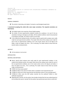 REVIEW GENERAL COMMENTS → This article is interesting, and