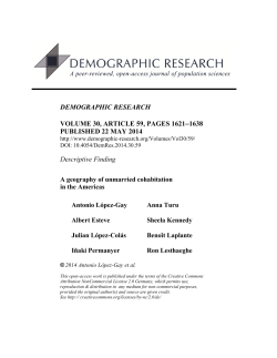 A geography of unmarried cohabitation