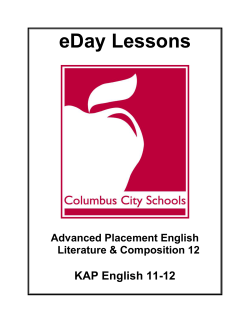 KAP English Grades 11-12