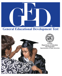 GED Information - Maricopa County Education Service Agency