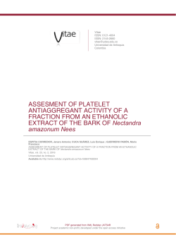 ASSESMENT OF PLATELET ANTIAGGREGANT