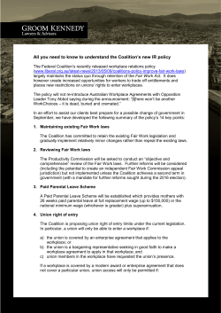 All you need to know to understand the Coalition`s new IR policy