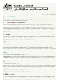 B1.7 Aseptic Technique