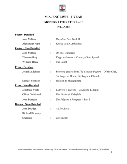 i year - Manonmaniam Sundaranar University