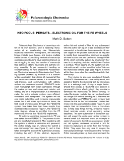 PEMSATS&mdash;ELECTRONIC OIL FOR THE PE WHEELS Mark D. Sutton