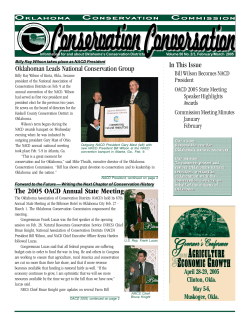 February/March - Oklahoma Conservation Commission