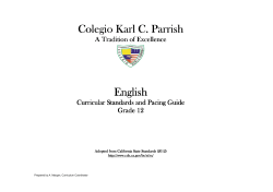 English 12 - Colegio Karl C. Parrish