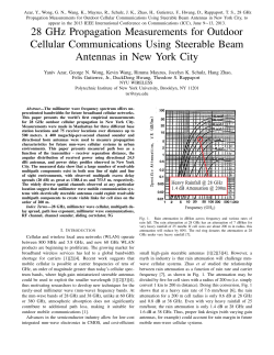 28 GHz Propagation Measurements for Outdoor Cellular