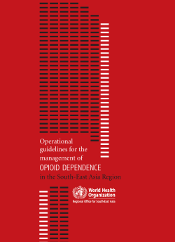 opioid dependence - World Health Organization