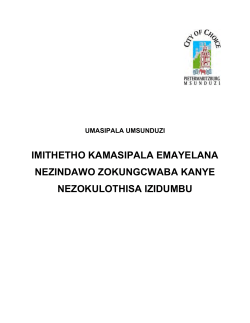 cemeteries bylaws- isizulu