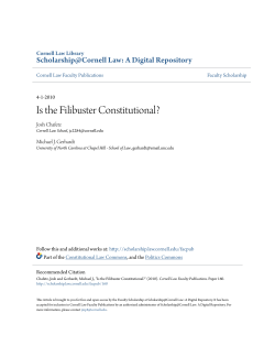 Is the Filibuster Constitutional?