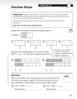 Fraction Strips