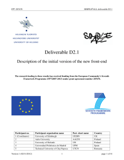 D2.1 - Simple4All