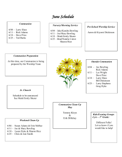 Schedule - Englewood Christian Church