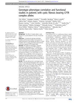 Genotype&ndash;phenotype correlation and functional studies in patients