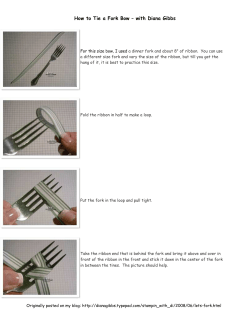 How to Tie a Fork Bow with Diana Gibbs