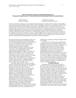 Host Community Voices and Community Experiences