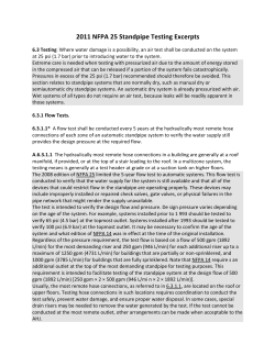 2011 NFPA 25 Standpipe Testing Excerpts