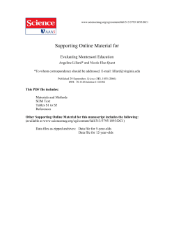 Supporting Online Material for