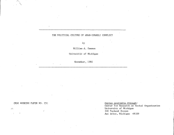 THE POLITICAL CULTURE OF ARAB