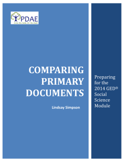 comparing primary documents