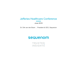 Sequenom - Jefferies