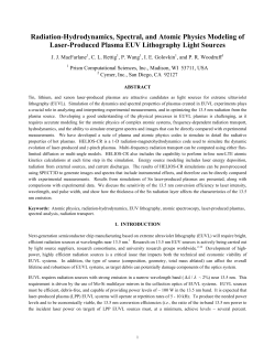 Radiation-Hydrodynamics, Spectral, and Atomic Physics Modeling