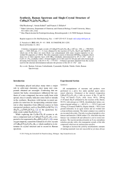 Full-text PDF - Verlag der Zeitschrift f&uuml;r Naturforschung