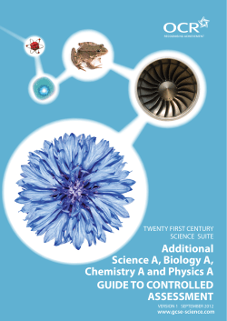 Guide to controlled assessment