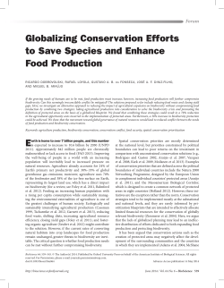 Globalizing Conservation Efforts to Save Species