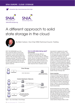 A different approach to solid state storage in the cloud