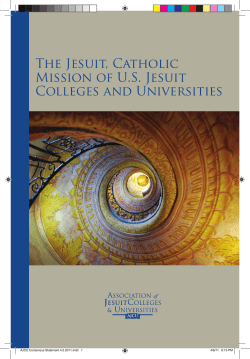 The Jesuit, Catholic Mission of U.S. Jesuit Colleges and Universities