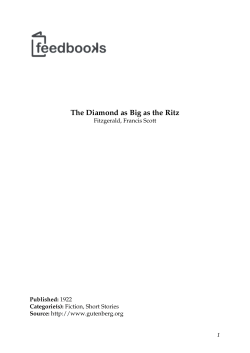 The Diamond as Big as the Ritz