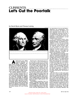 Let`s Cut the Poortalk